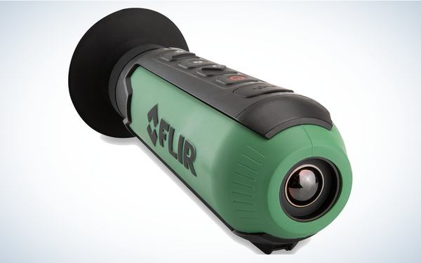 FLIR Scout TK Thermal Monocular on gray and white background