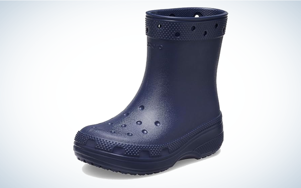 Crocs Classic Rain Boot on gray and white background