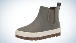 Sperry Torrent Chelsea Rain Boot on gray and white background