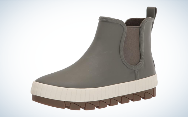 Sperry Torrent Chelsea Rain Boot on gray and white background