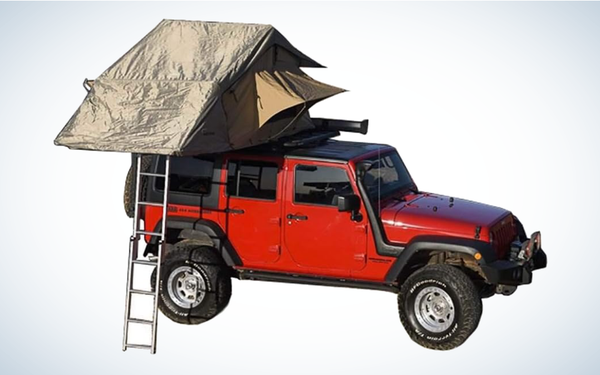 ARB Series III Simpson Rooftop Tent on gray and white background