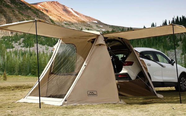 KampKeeper SUV Tent Awning on gray and white background