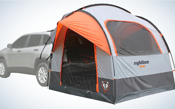 Rightline Gear 6-Person SUV Tent on gray and white background
