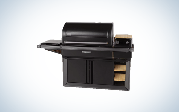 Traeger Timberline XL on blue and white background