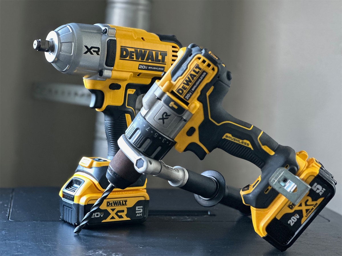 The Best Dewalt Tools - A Hammer Drill and 1/2 Inch Impact Wrench