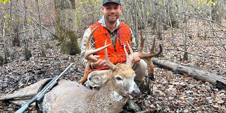New Hampshire Hunter Takes Double-Drop-Tine Potential State Record Buck