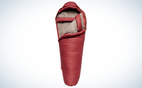 Kelty Cosmic Down 0 Sleeping Bag on gray and white background