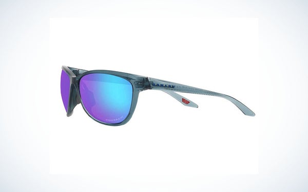 Blue Oakley Pasque sunglasses with blue lenses