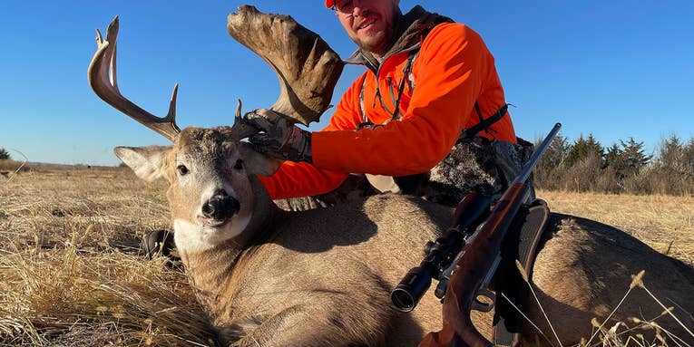 South Dakota Hunter Tags Whitetail Buck with Stunning Moose-Like Paddle