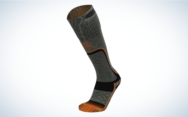 Fieldsheer Premium 2.0 Merino Heated Socks on gray and white background