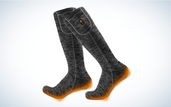 Ororo Mojave Heated Socks 3.0 on gray and white background
