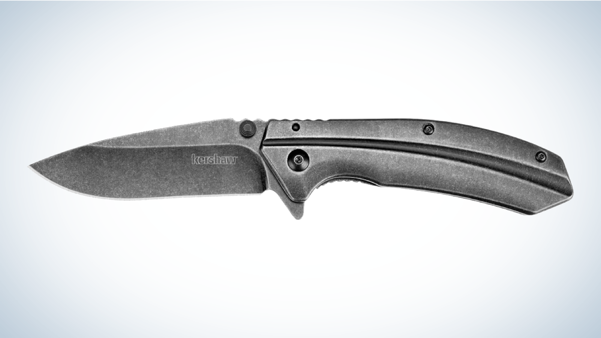 Kershaw Filter Pocket Knife on gray and white background