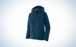 Patagonia Men's Triolet Jacket on blue and white background