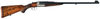 A Westley Richards double rifle on white background