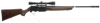 A Browning BAR semiautomatic hunting rifle on white background.