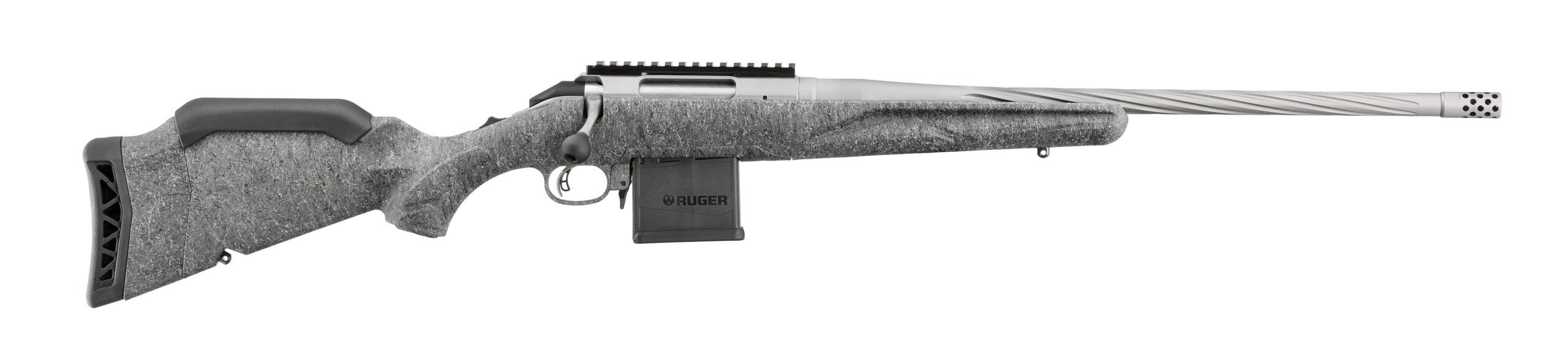 The new Ruger American Gen II rifle on a white background