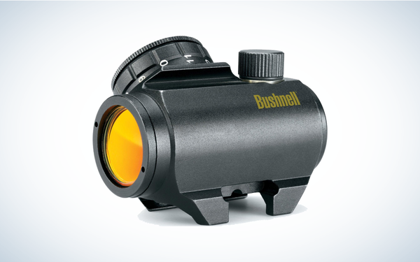 Bushnell Trophy Red Dot Sight on gray and white background