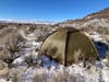 Fjallraven Abisko Dome 2 Tent set up on snowy ground