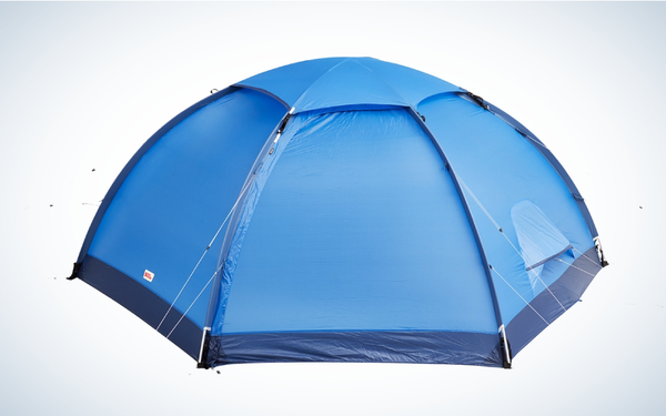 Fjallraven Abisko Dome 2 Tent on gray and white background