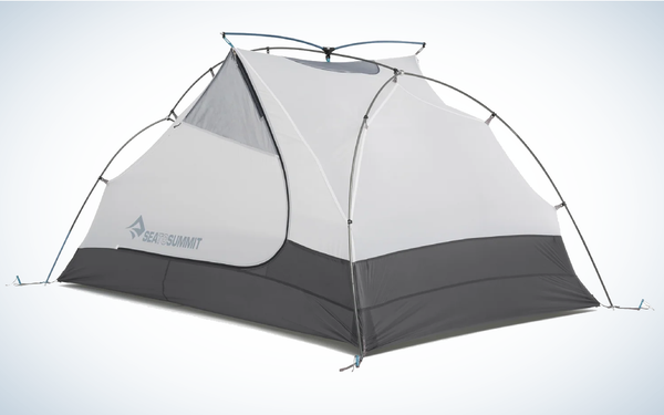 Sea to Summit Telos TR2 Plus Tent on gray and white background