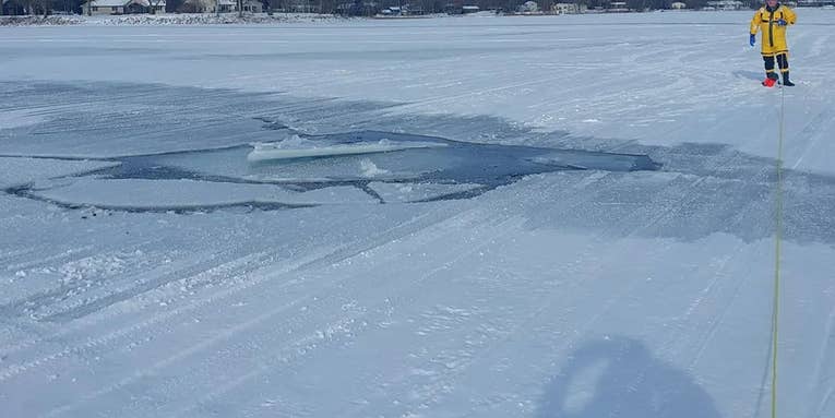 Minnesota Fisherman Drowns After Truck Falls Through Ice