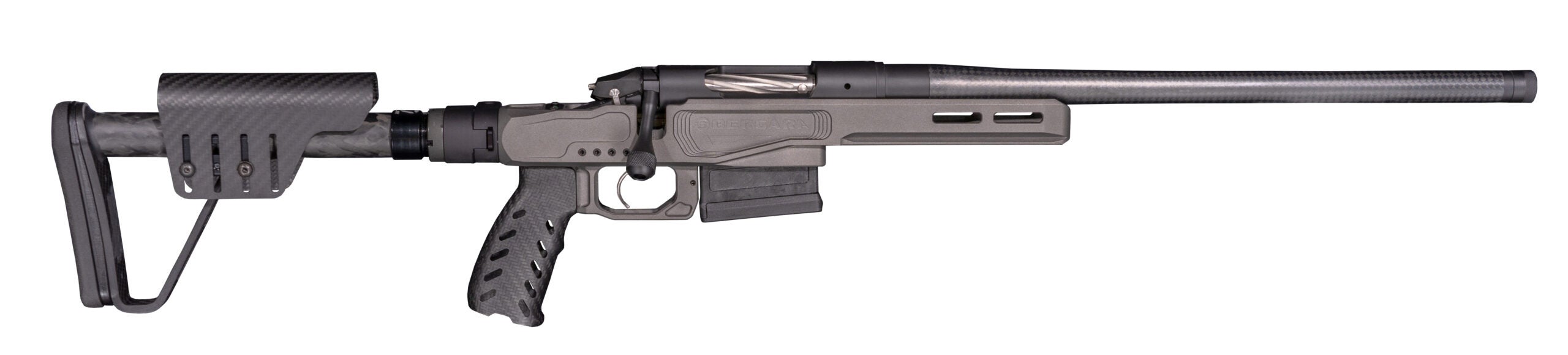 Bergara MG Microlite rifle on a white background