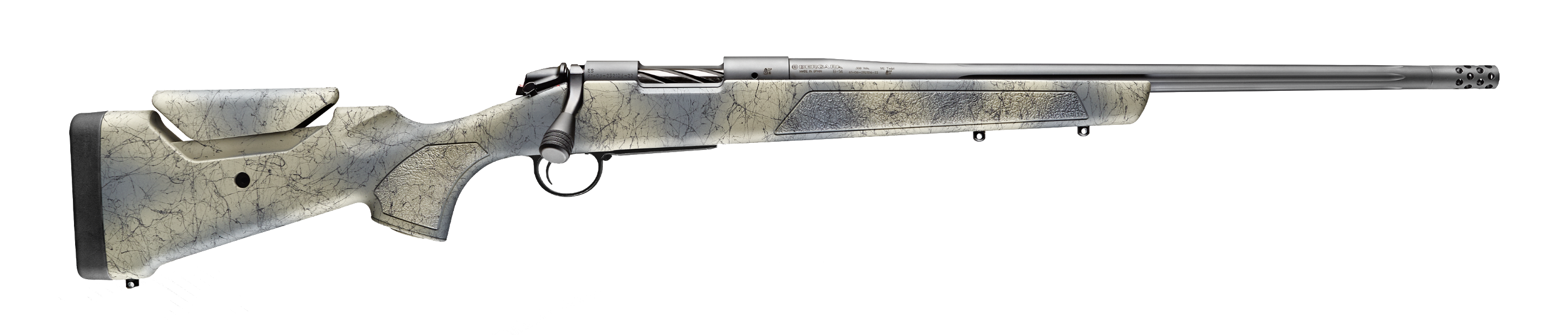Bergara Sierra rifle with white background