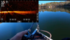 Fish finder showing sonar reading from Berkley Fishing forward-facing sonar bait