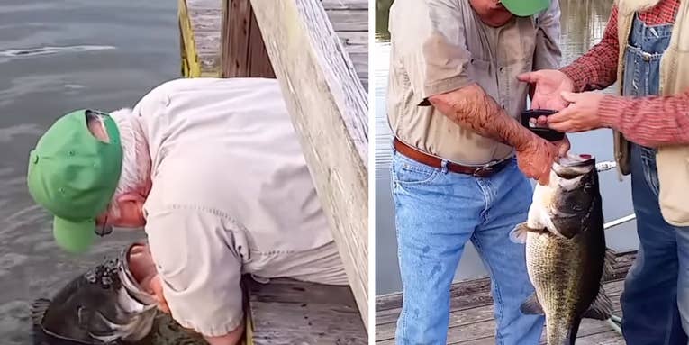 Watch: Alabama Man Catches 16-Pound Largemouth Bass By Hand