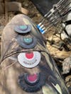 WoodHaven Ninja Ghost Turkey Mouth Calls on hunter's leg in blind