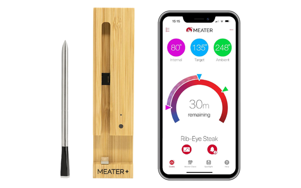 Meater Plus Smart Meat Thermometer on white background