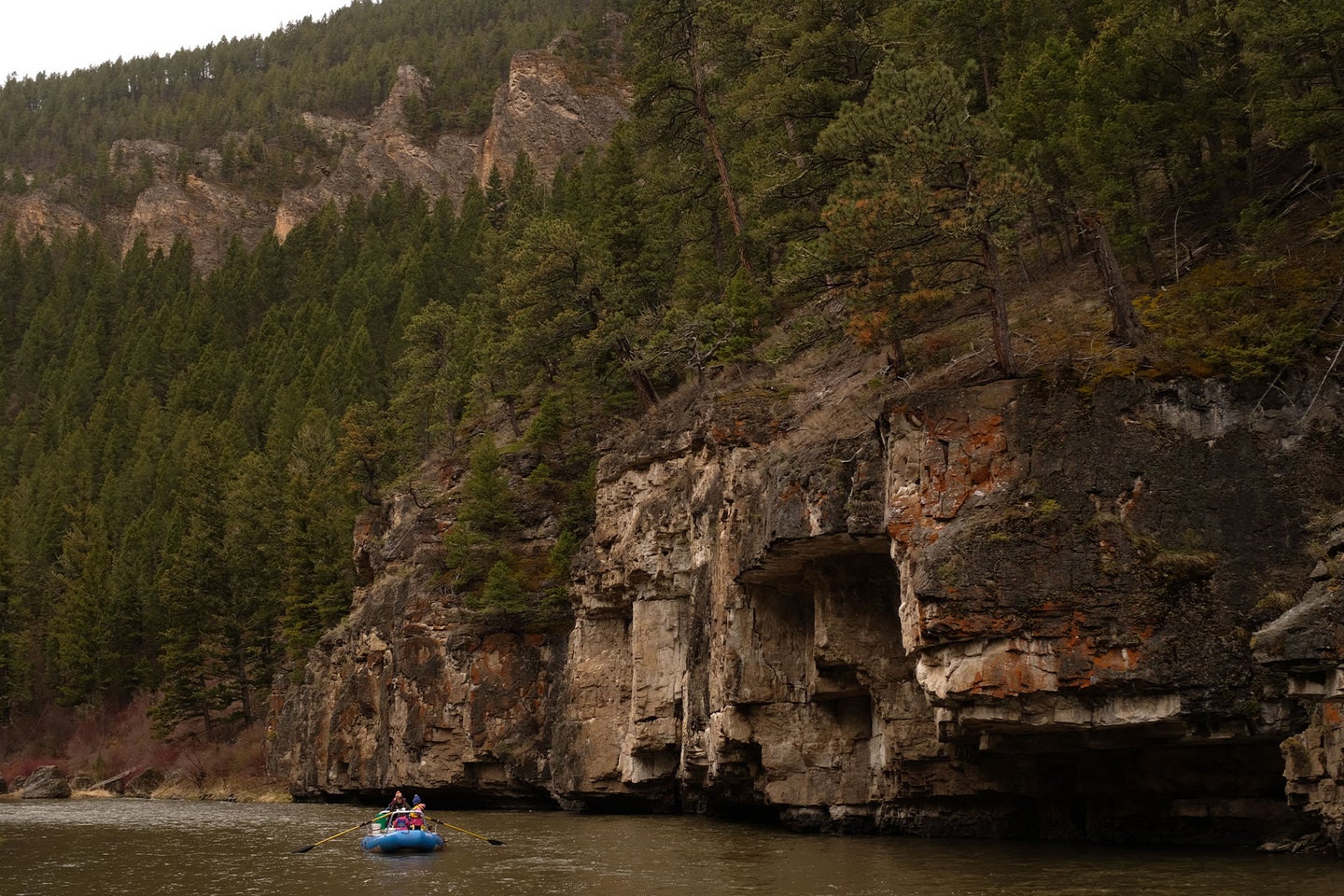 Anglers float the Smith River in central Montana.