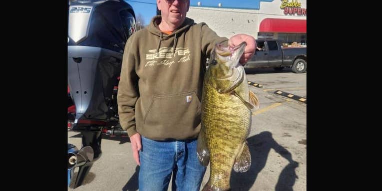 Angler’s Eight-Pound Smallmouth Bass Should Shatter 32-Year-Old State Record
