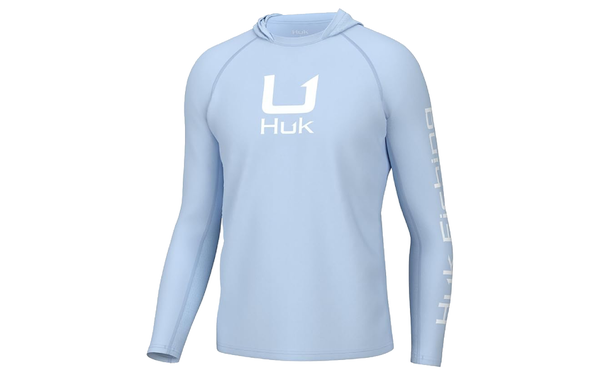 Huk Icon Performance Hoodie on white background