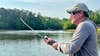 The author makes a cast with a new Lew's Custom Lite Casting rod. 