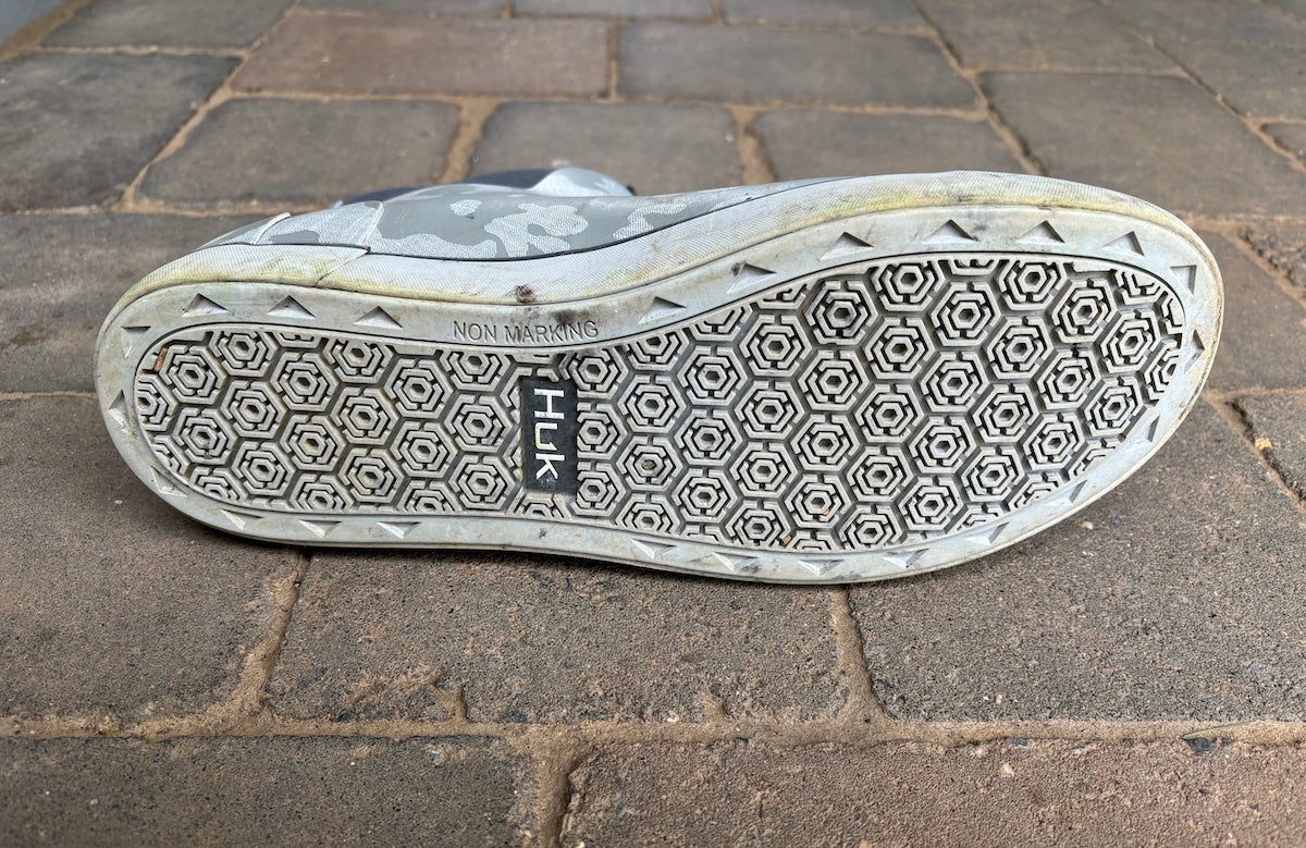 Bottom sole of Huk Rogue Wave boot
