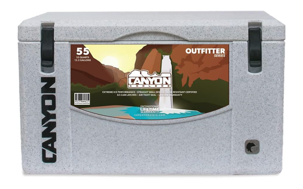 Canyon Outfitter 55 Rotomolded Cooler on white background