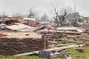 Homes destroyed in the December 2021 tornado in Dawson Springs, Kentucky.