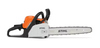 Stihl MS80 chainsaw on a white background
