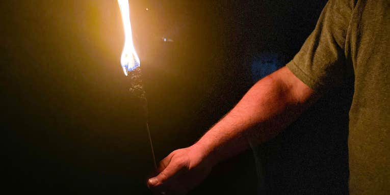 How to Make a Torch from Cattails