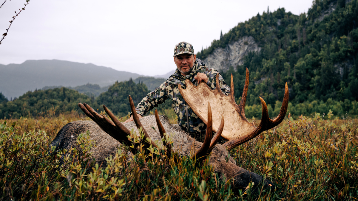 Forloh founder Andy Techmanski moose hunting in Alaska