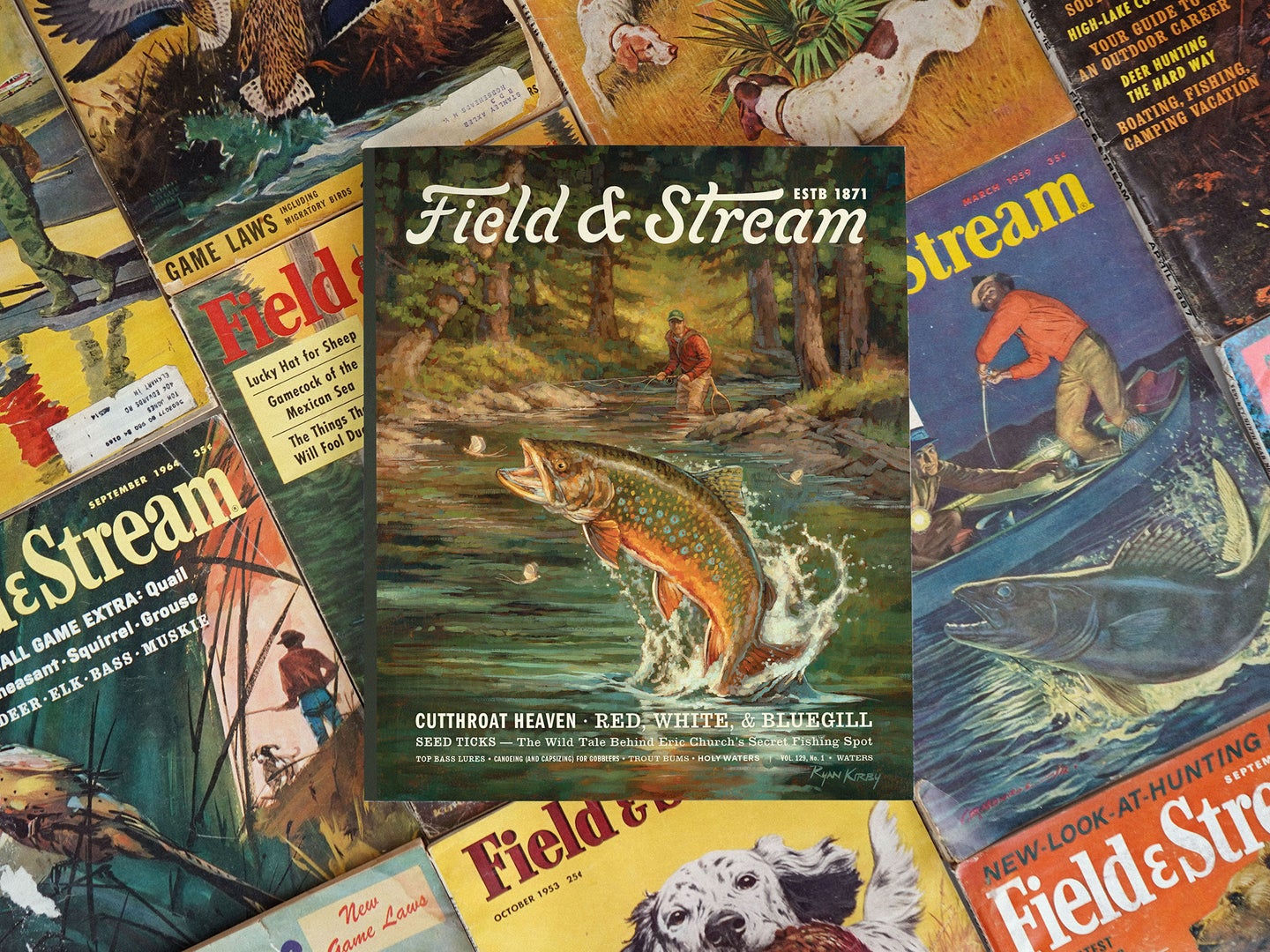 The cover of the first print edition of the new FIeld & Stream Journal