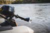 Outboard motors are ideal for getting into shallow water.